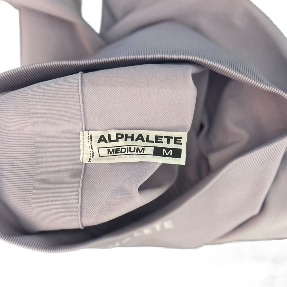 Alphalete Amplify Set with Leggings and Crop Top in Misty Lilac - Picture 9 of 14